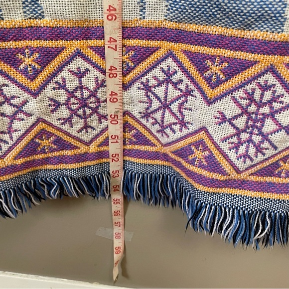 Vintage Crown Crafts Winter Tapestry Penguin Snowman blanket Throw - Picture 5 of 6